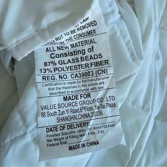 White Quilted Pillow Cover pillowcase 20x26’ inch Standard Size Sham - Picture 12 of 12